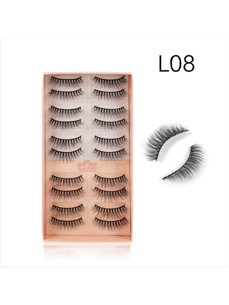 Beautiliss Eyelash Set 3D False Long And Natural Eye Makeup - L08-picture-46