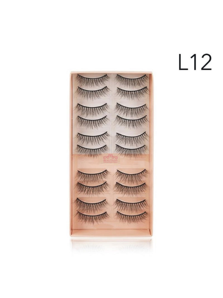 Beautiliss Eyelash Set 3D False Long And Natural Eye Makeup - L12-picture-44