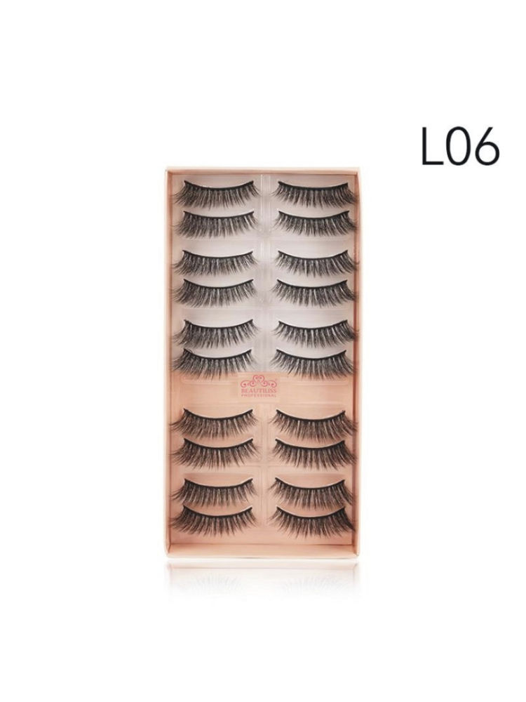 Beautiliss Eyelash Set 3D False Long And Natural Eye Makeup - L06-picture-45