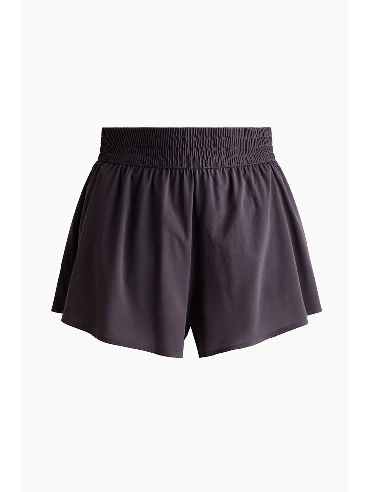 H&M Women Purple Layered Sports Shorts With Pocket-picture-20