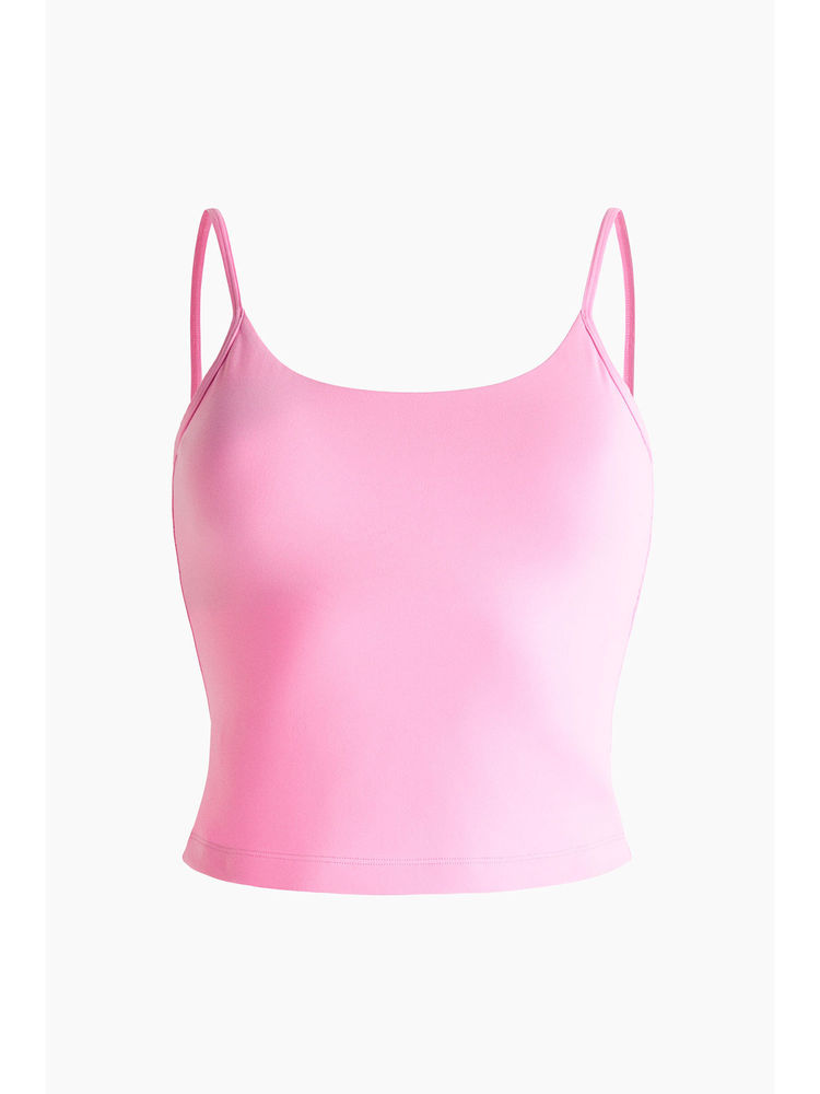 H&M Women Pink Integral-Bra Sports Strappy Top With Softmove-picture-26