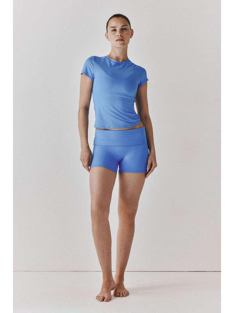 H&M Women Blue Sports Biker Shorts With Softmove-picture-22