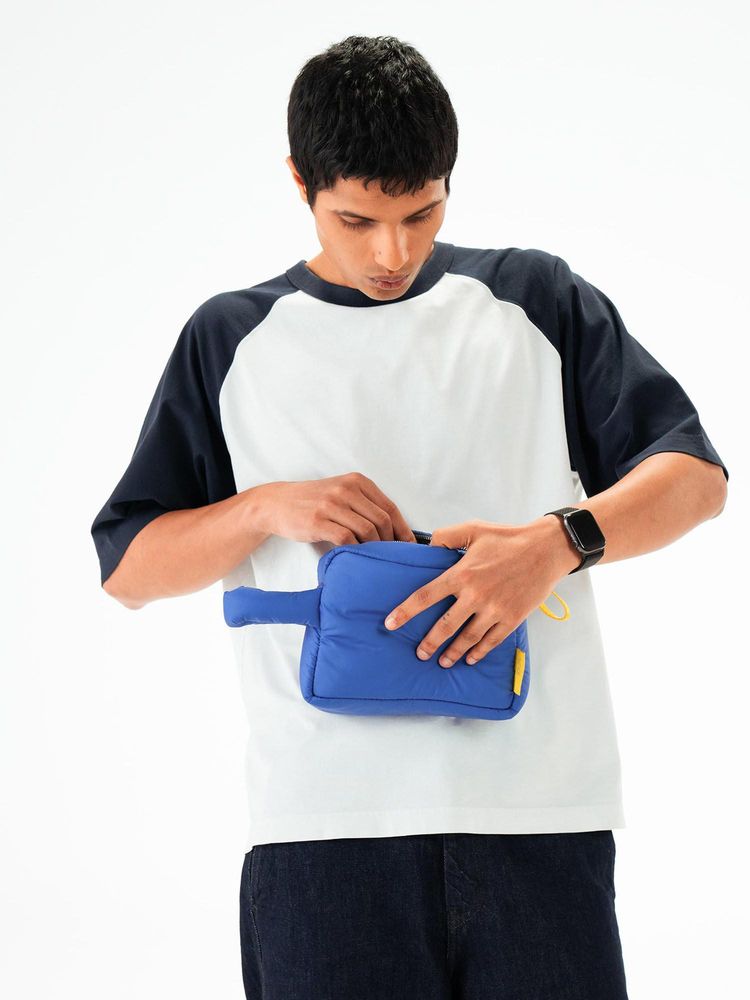 DailyObjects Blue Puff Pouch (M)-picture-28