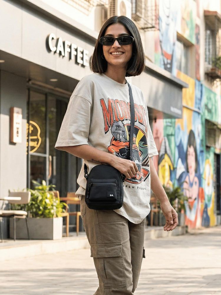 DailyObjects Basalt Pivot Dot Sling Bag (M)-picture-27