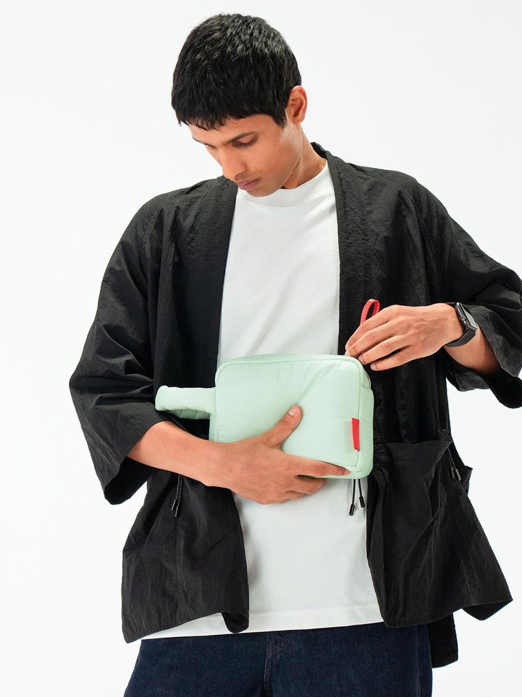 DailyObjects Mint Puff Pouch (M)-picture-13