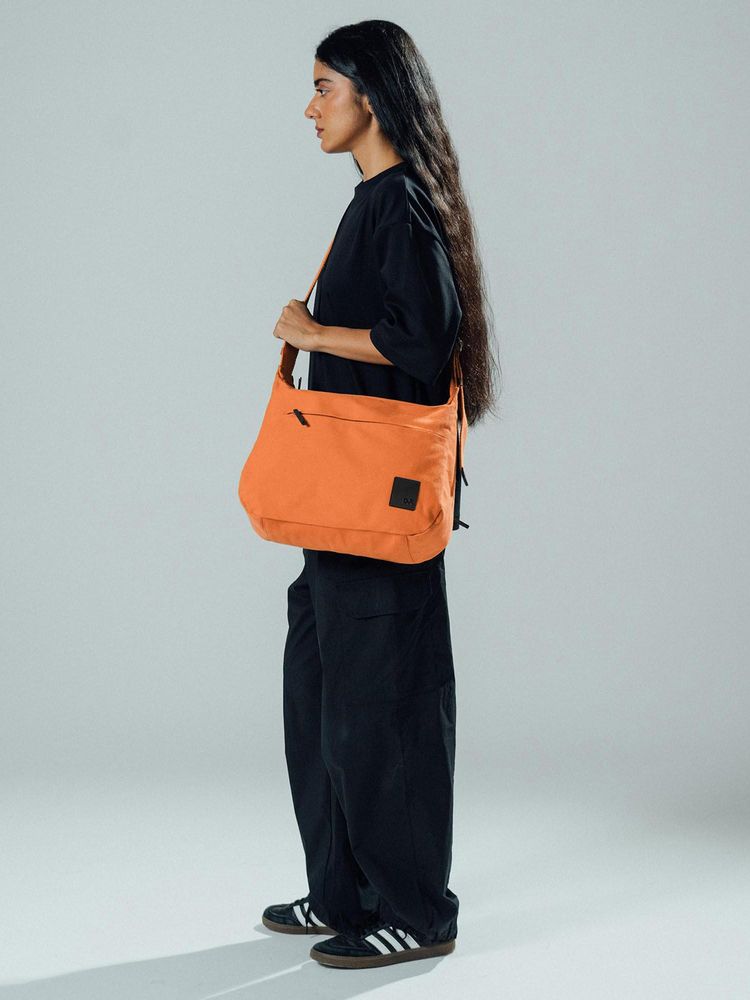 DailyObjects Orange March Crossbody Sling Bag (L)-image-23