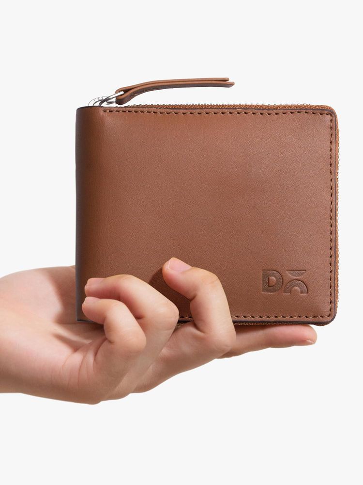 DailyObjects Tan Genuine Leather Womens Zip Wallet (M)-image-35