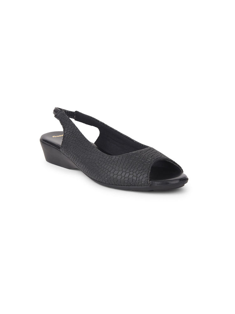 Bata Women Black Tpr Sandals-picture-12