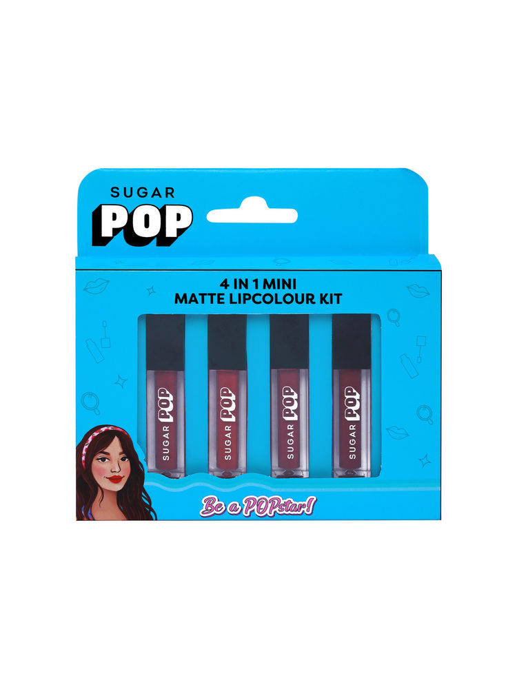 SUGAR POP 4 In 1 Mini Matte Lipcolour Kit - 02 Bare Essentials-picture-18