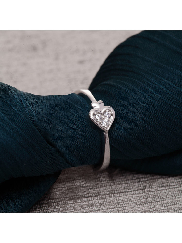CLARA Pure 925 Sterling Silver Spade Adjustable Ring Gift for Women and Girls-picture-10