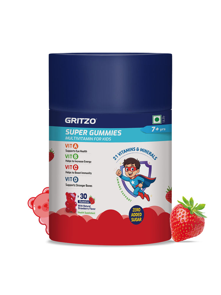 Gritzo Super Gummies Multivitamin For Kids - Strawberry-picture-43