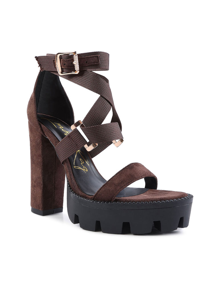 London Rag Solid Brown Heels-picture-24