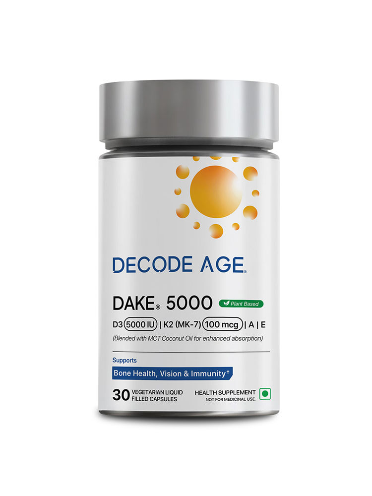 Decode Age Dake 5000 IU Vitamin D3 K2 Capsules-image-49