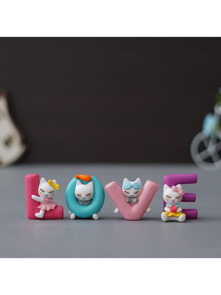 eCraftIndia Multicolor Polyresin Love Animated Characters Decorative Showpiece for Valentine's Day-image-33