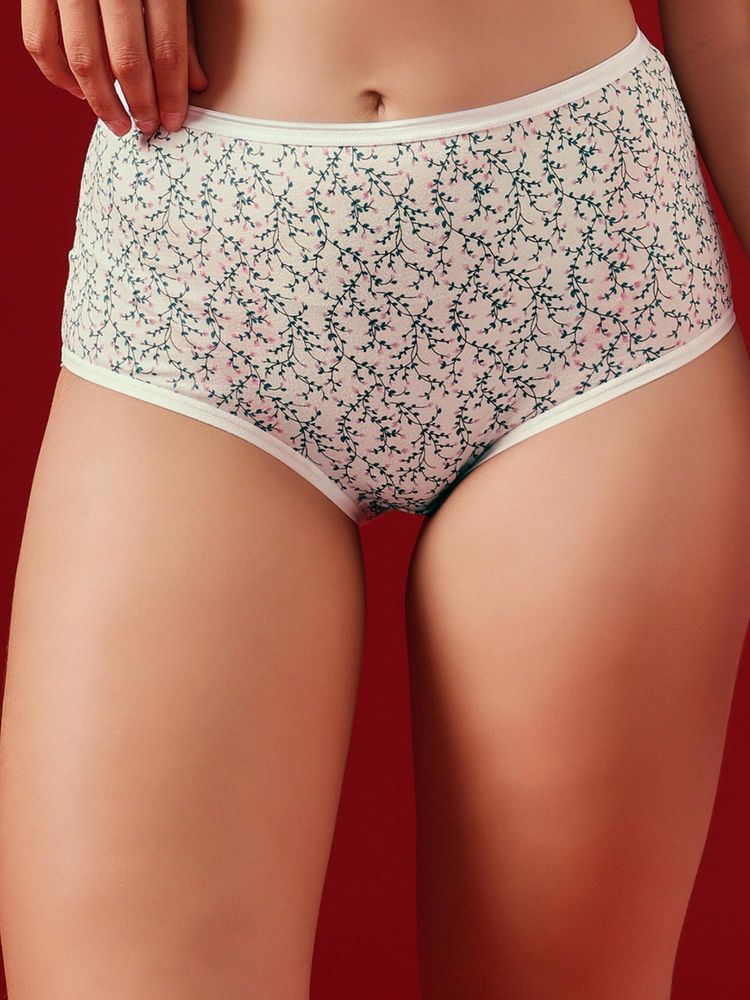 Clovia Cotton Floral Printed High Waist Hipster Panty-picture-15