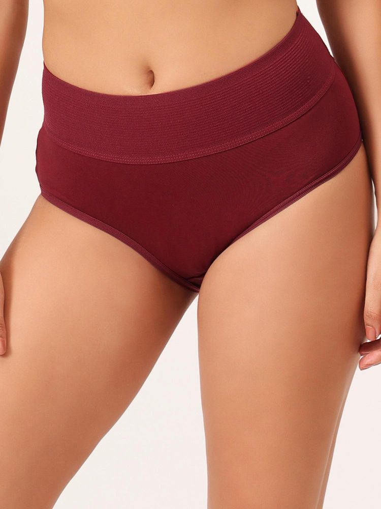 Clovia Cotton High-Waist Tummy Tucker Style Hipster Panty-picture-16