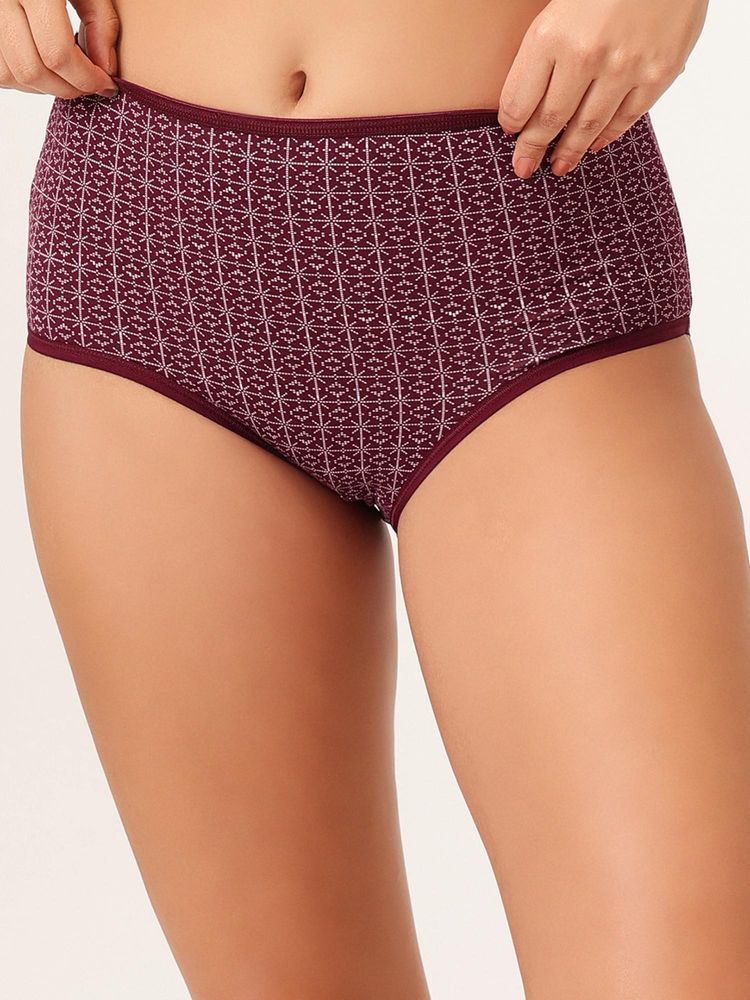Clovia High-Waist Geometric Print Hipster Panty-picture-23