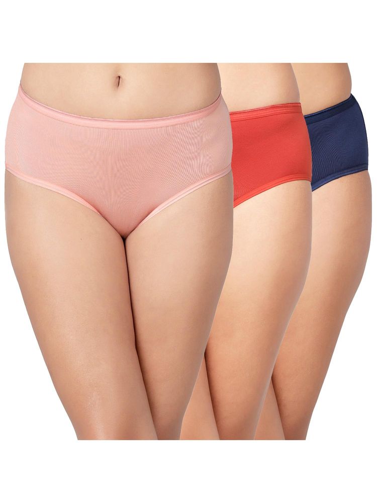 Clovia 3 Modal Mid Waist Solid Hipster Panty- Everyday Comfortable Fit (Pack Of 3)-picture-24
