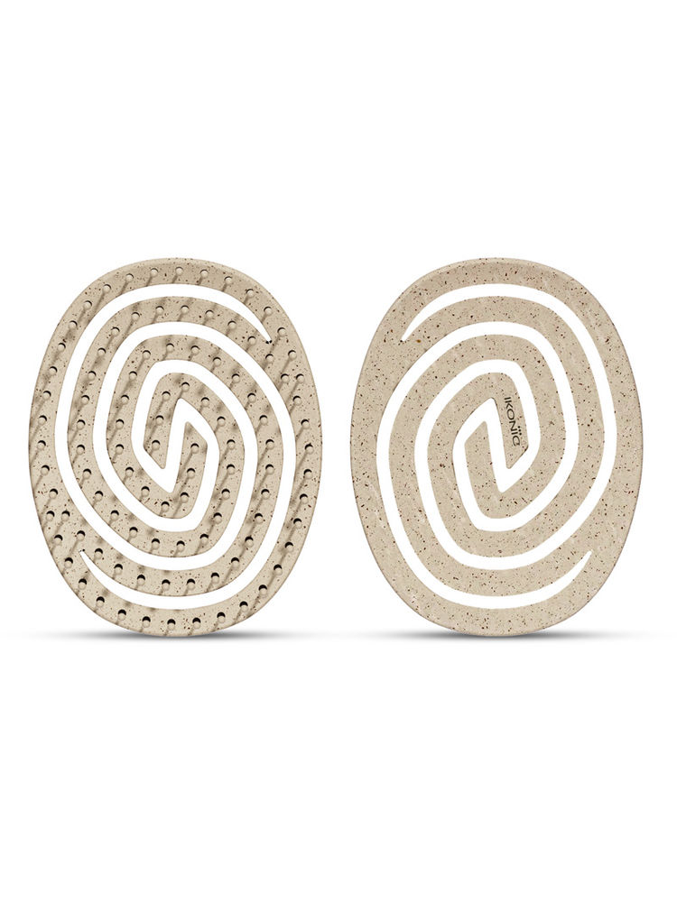 Ikonic Me Eco Spiral Travel Brush IKM- 2109 - Sand Beige-image-32