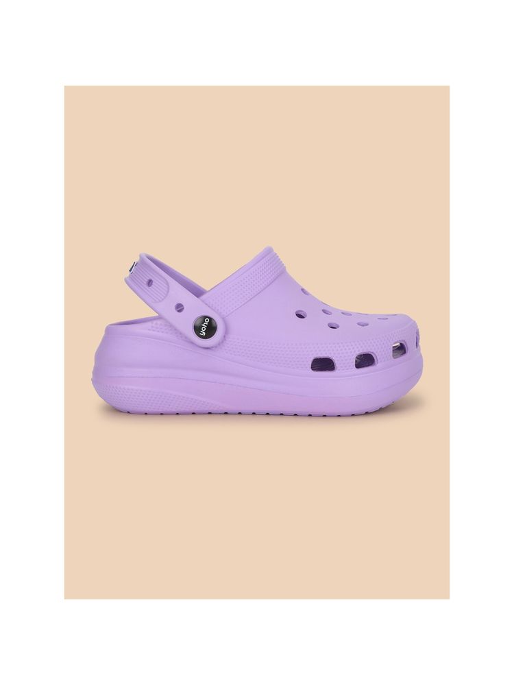 Yoho Purple High Heel Clogs for Women-picture-11