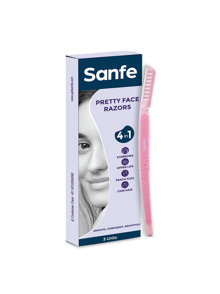 Sanfe Pretty Face Razor For Women, Eyebrow & Upper Lip Hair Remover, Facial Trimmer Tool-picture-42