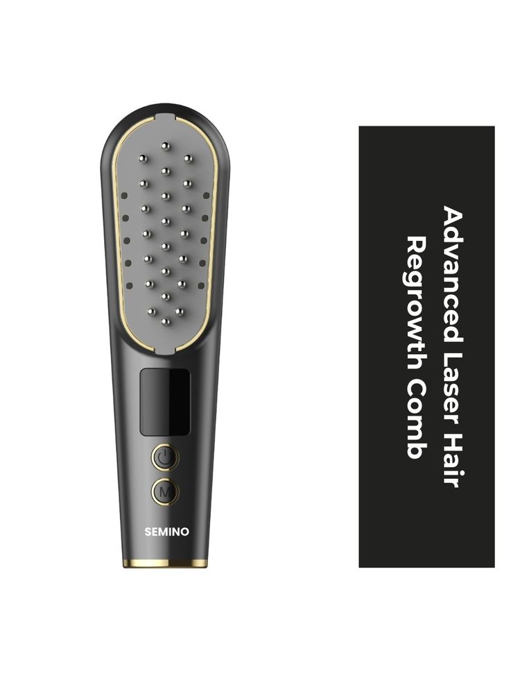 SEMINO LED Light Therapy Advanced Hair Regrowth Laser Comb - Grey-image-6