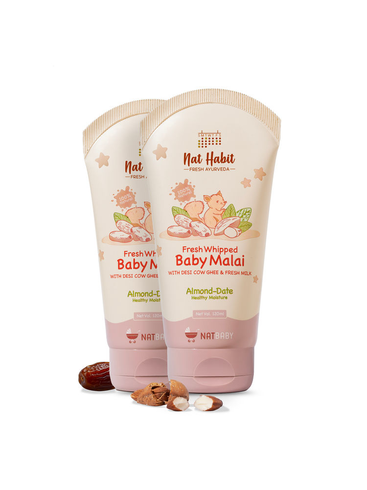 Nat Habit Baby Malai Almond & Date Baby Body Lotion & Moisturizer-picture-9