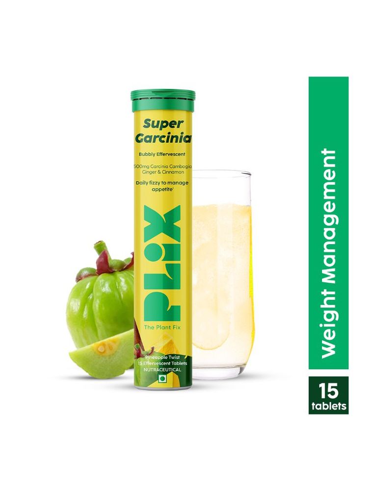 PLIX Garcinia Cambogia Effervescent Tablets Advanced Weight Loss Drink with Ginger and Cinnamon-picture-46