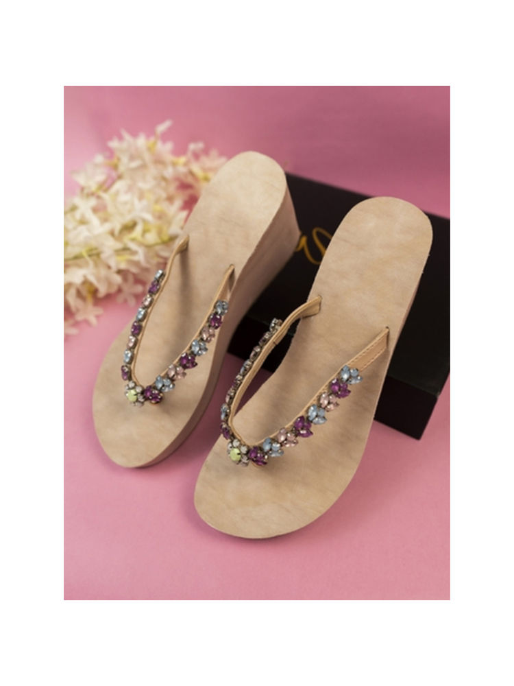 The White Pole Women Pink Casual Wedges-picture-25