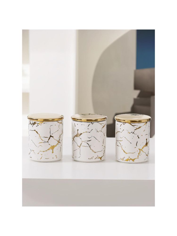UMAI Ceramic Jars with Ceramic Lid 310ml Multi-Color (Pack of 3)-picture-11