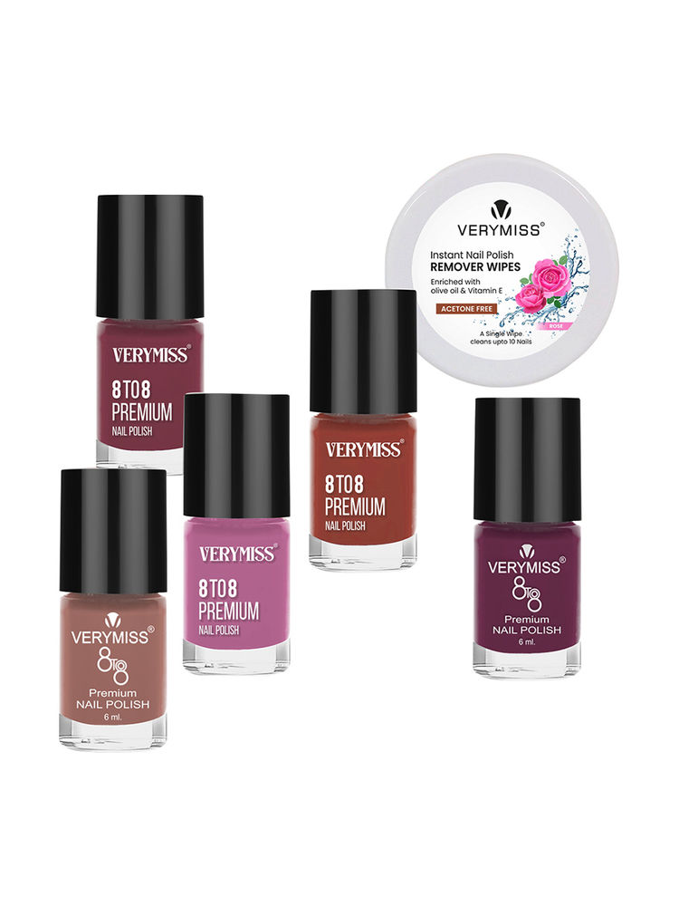 VERYMISS 5 Trending Nail Polish Combo + Free Nail Polish Remover Wipes - 10-picture-19
