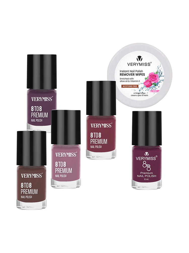 VERYMISS 5 Trending Nail Polish Combo + Free Nail Polish Remover Wipes - 12-picture-13