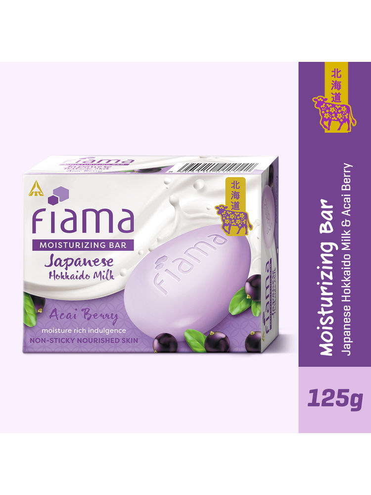 Fiama Japanese Hokkaido Milk & Acai Berr Moisturizing Soap Bar-picture-27
