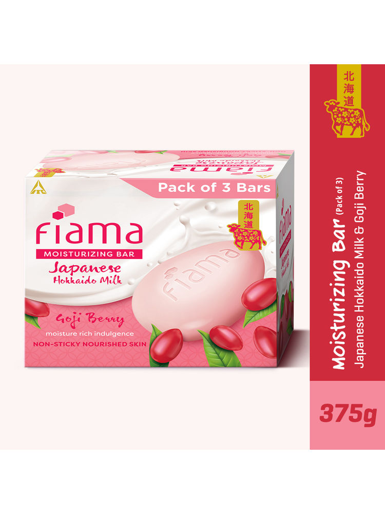 Fiama Japanese Hokkaido Milk & Goji Berry Moisturizing Soap Bars - Pack of 3-picture-23