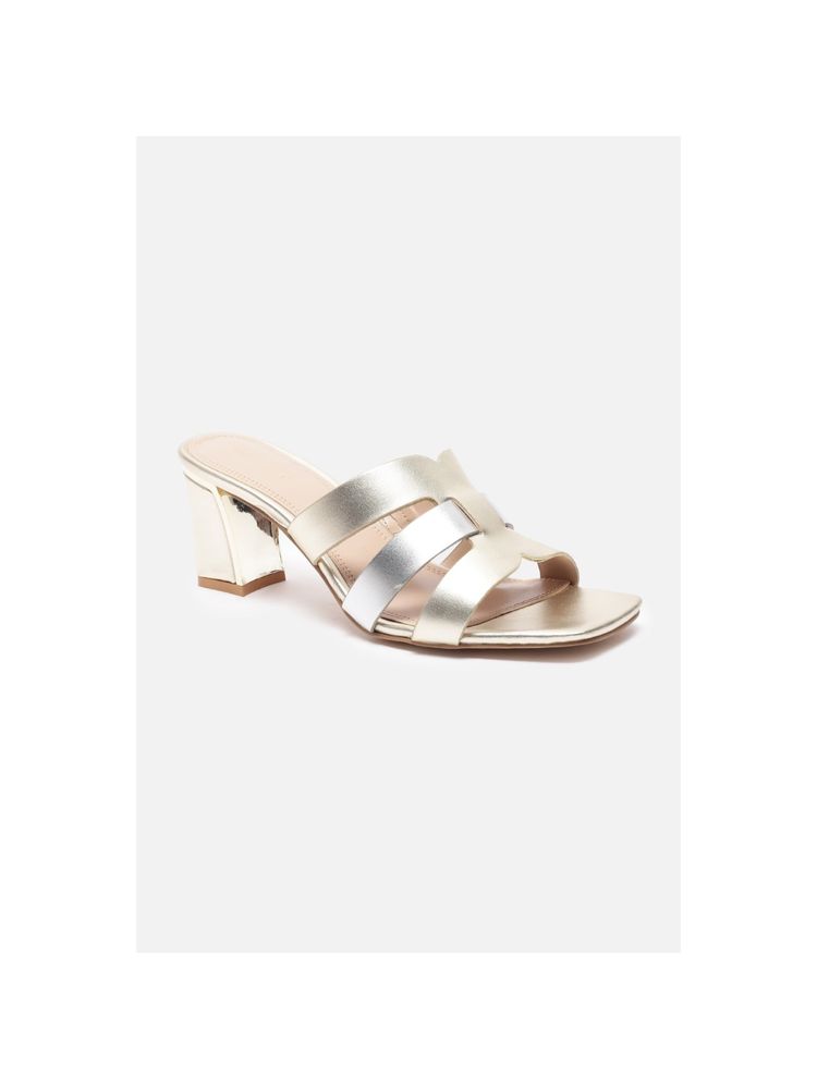 Van Heusen Women Silver Heel Sandals-picture-46