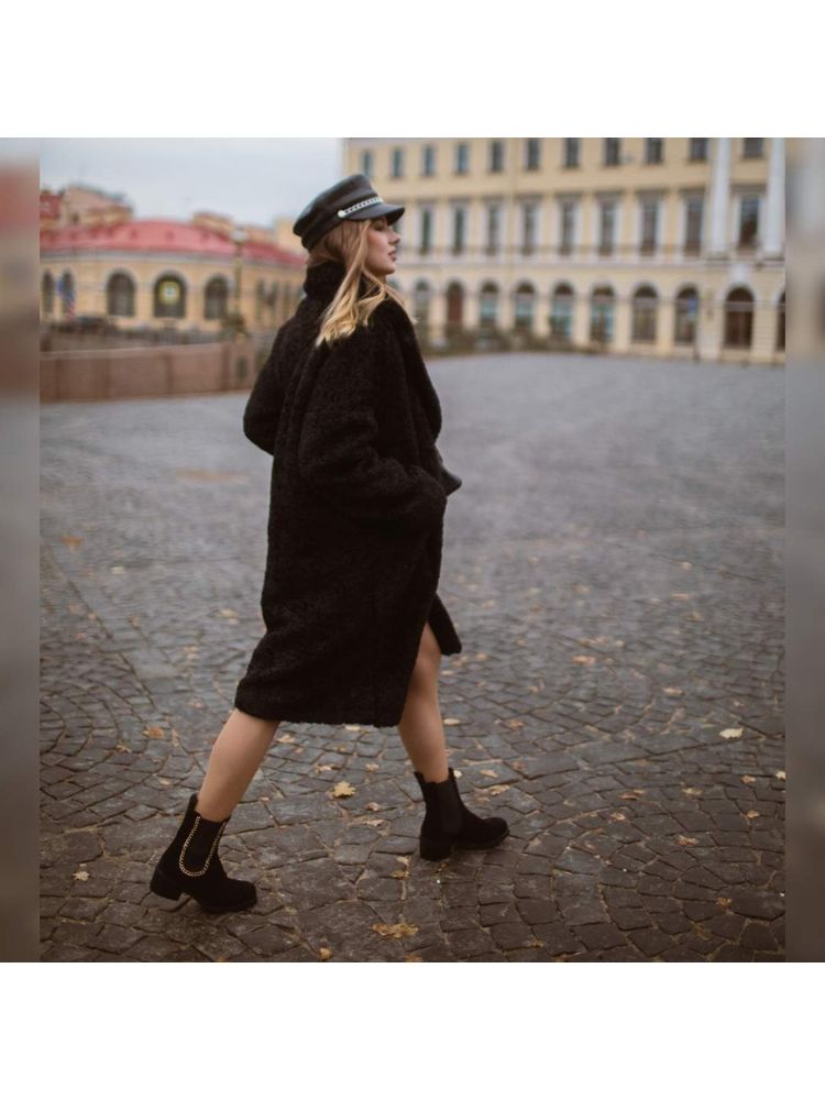 Saint G Alice Black Leather High Ankle Chelsea Boots-picture-20