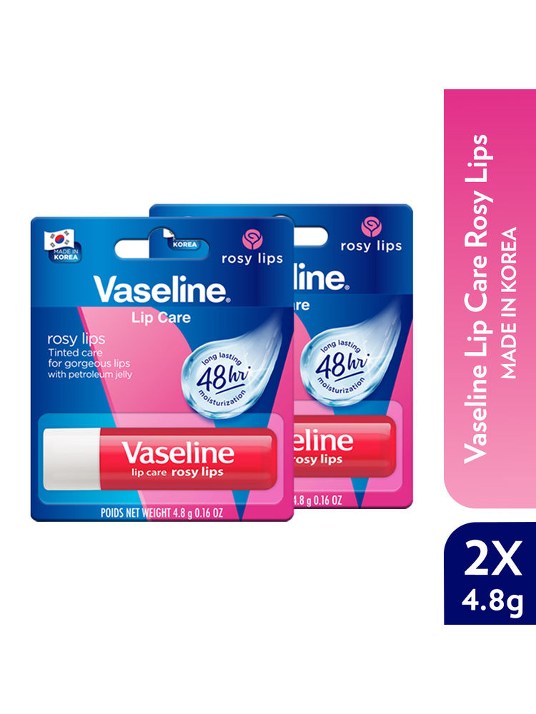 Vaseline Lip Care Rosy Lips Tinted Lip Balm Stick - Pack Of 2-image-18