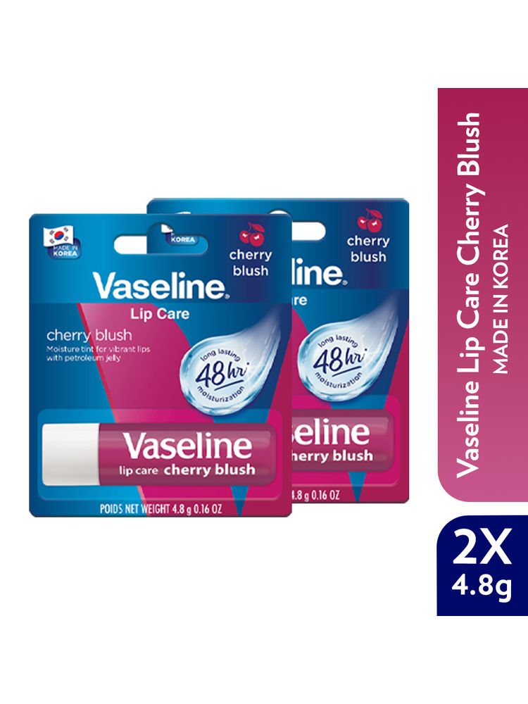 Vaseline Lip Care Cherry Blush Tinted Lip Balm Stick - Pack Of 2-image-45