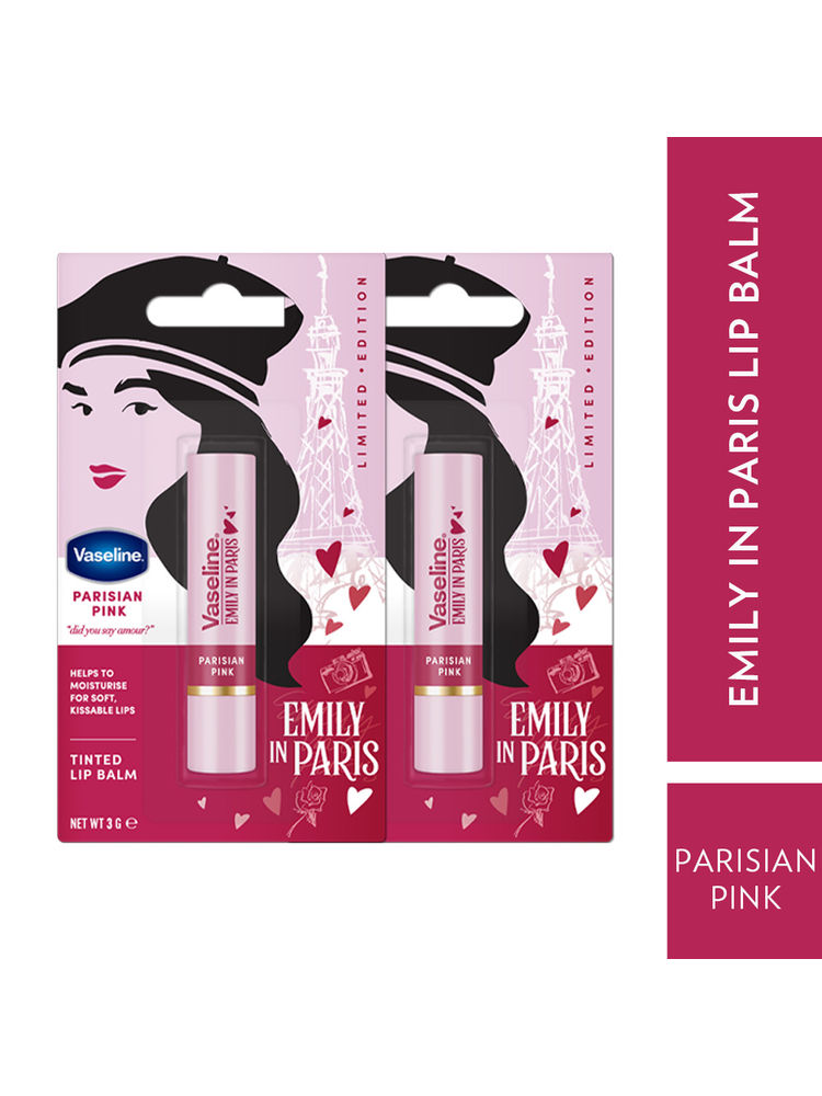 Vaseline Parisian Pink Emily In Paris Limited Edition Pink Tinted Lip Balm Stick - Pack Of 2-picture-13