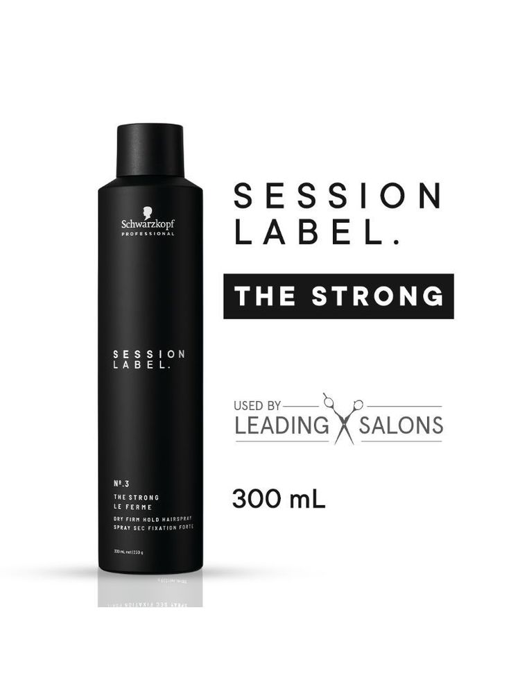 Schwarzkopf Professional Session Label Dry Firm Hold Unisex Hair Spray (300ml)