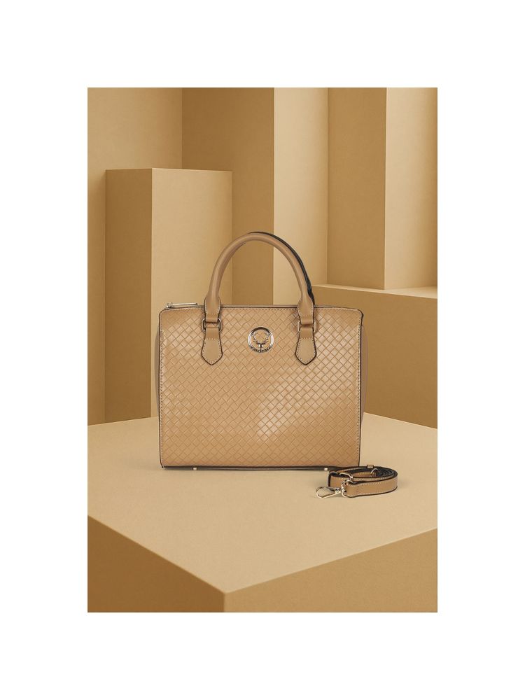 Allen Solly Women Brown Casual Handbag with Detachable Strap-picture-11