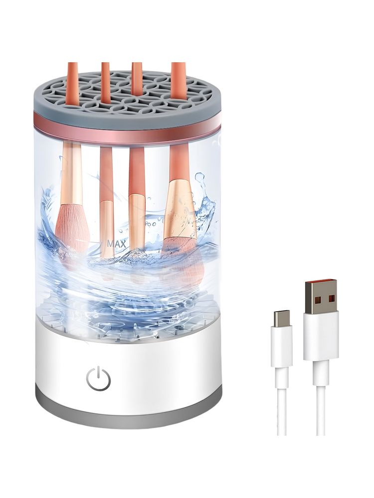 Matra Makeup Brush Cleaner Machine Electric Automatic Face Brushes Washing Tool With Holder & Dryer-image-30