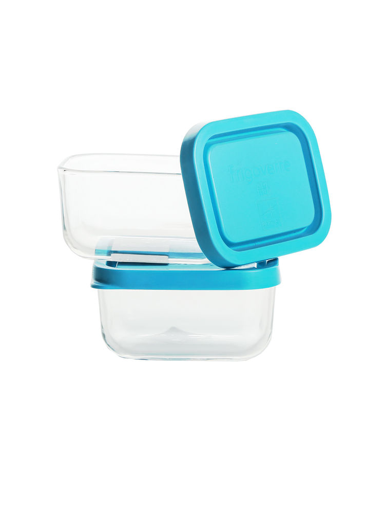 Bormioli Rocco Frigoverre Blue Lid Rectangle Container Set of 2-image-49