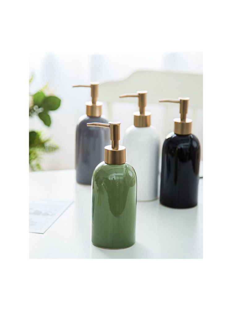Nestasia Ceramic Soap Dispenser 420ml (Green)-image-48