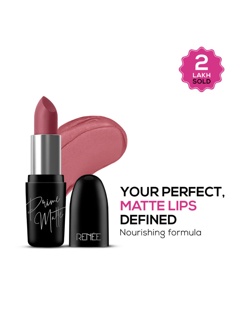 RENEE Prime Matte Lipstick 01 Vintage Rose, Long-Lasting, Creamy Matte, Non-Drying, Vitamin E-image-33
