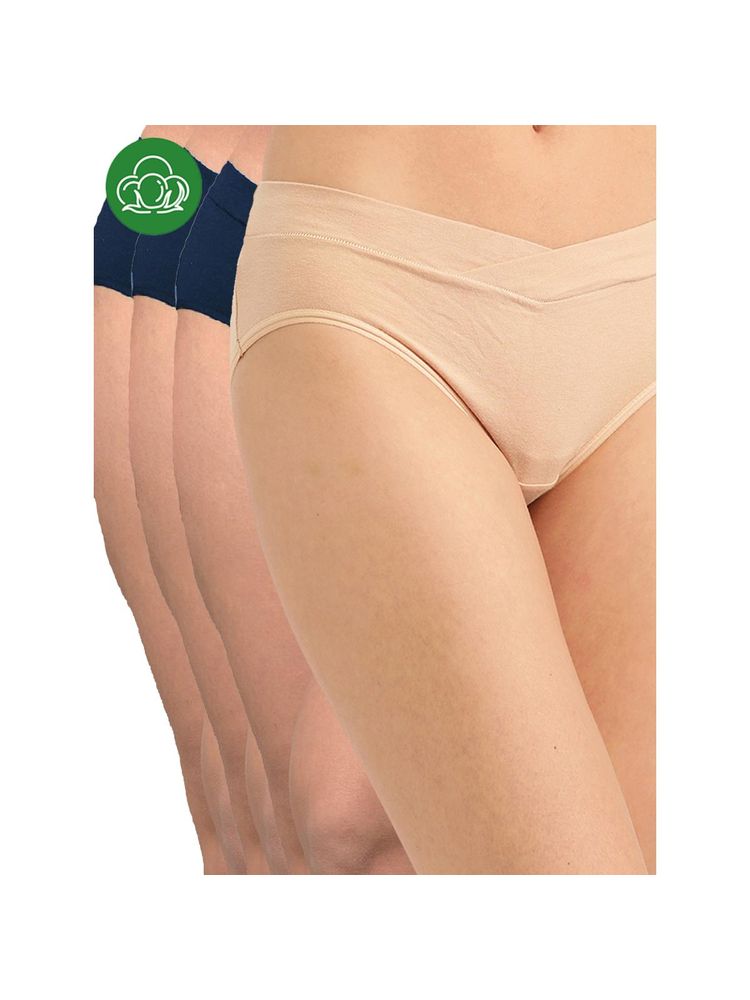 Inner Sense Plus Size Organic Cotton V Band Panties (Pack of 4)-image-21