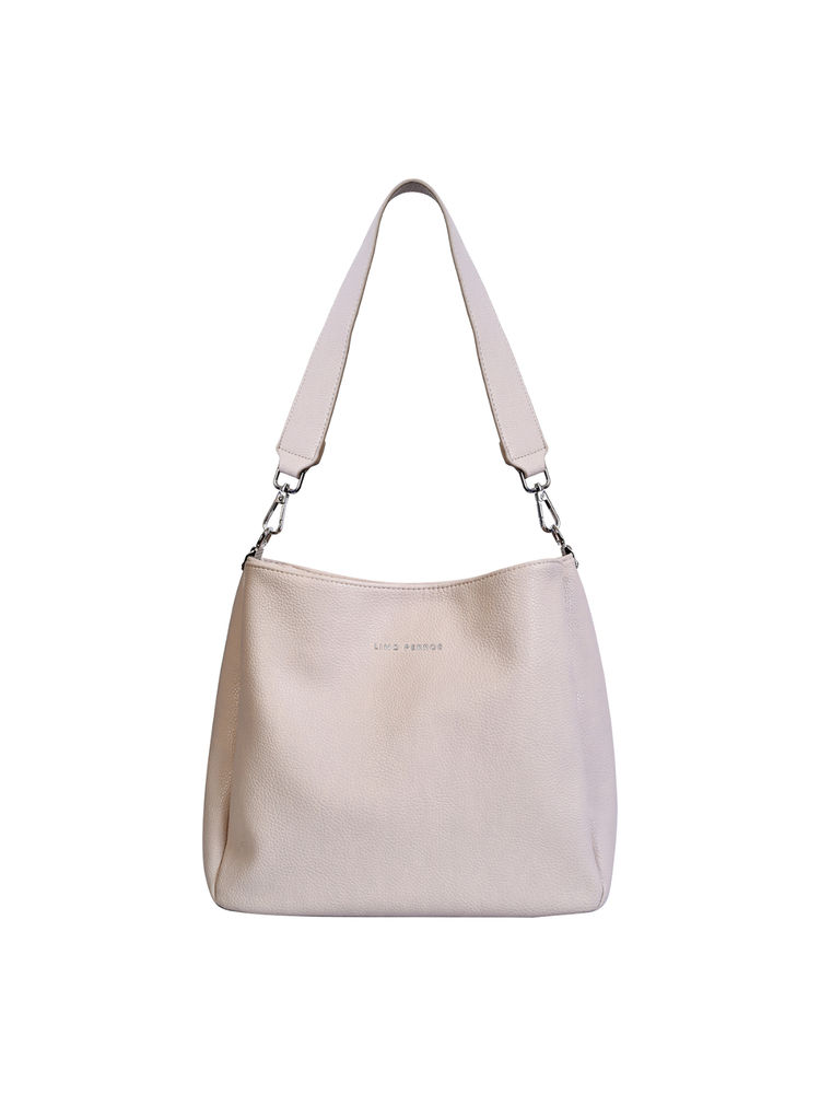 Lino Perros Women's White Synthetic Leather Hobo