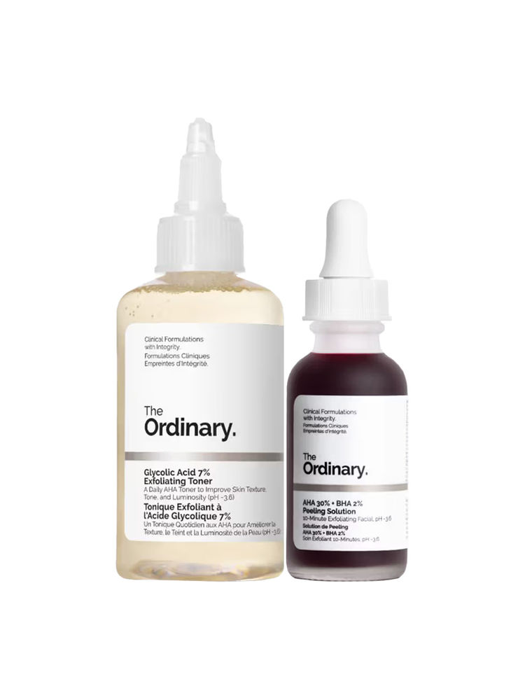The Ordinary AHA BHA Solution + Glycolic Exfoliating Toner Combo