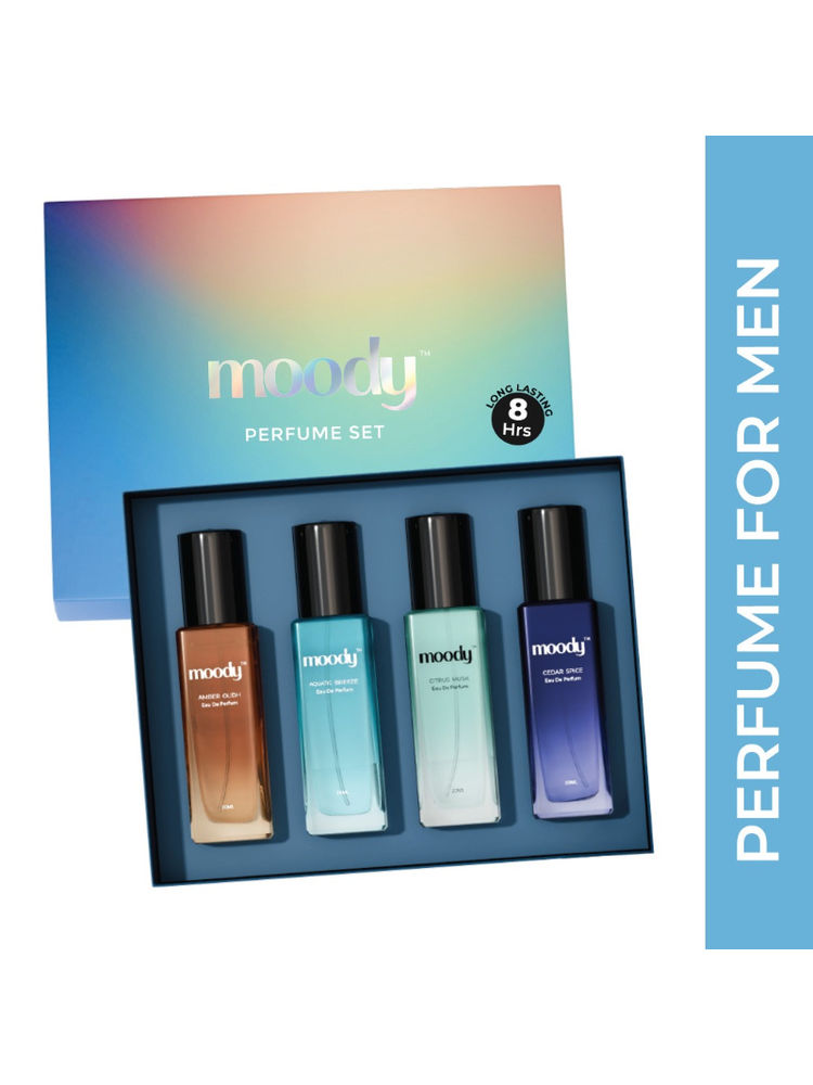 Moody Premium Perfume Gift Set Of 4 For Men - Long Lasting Eau de Parfum-image-5