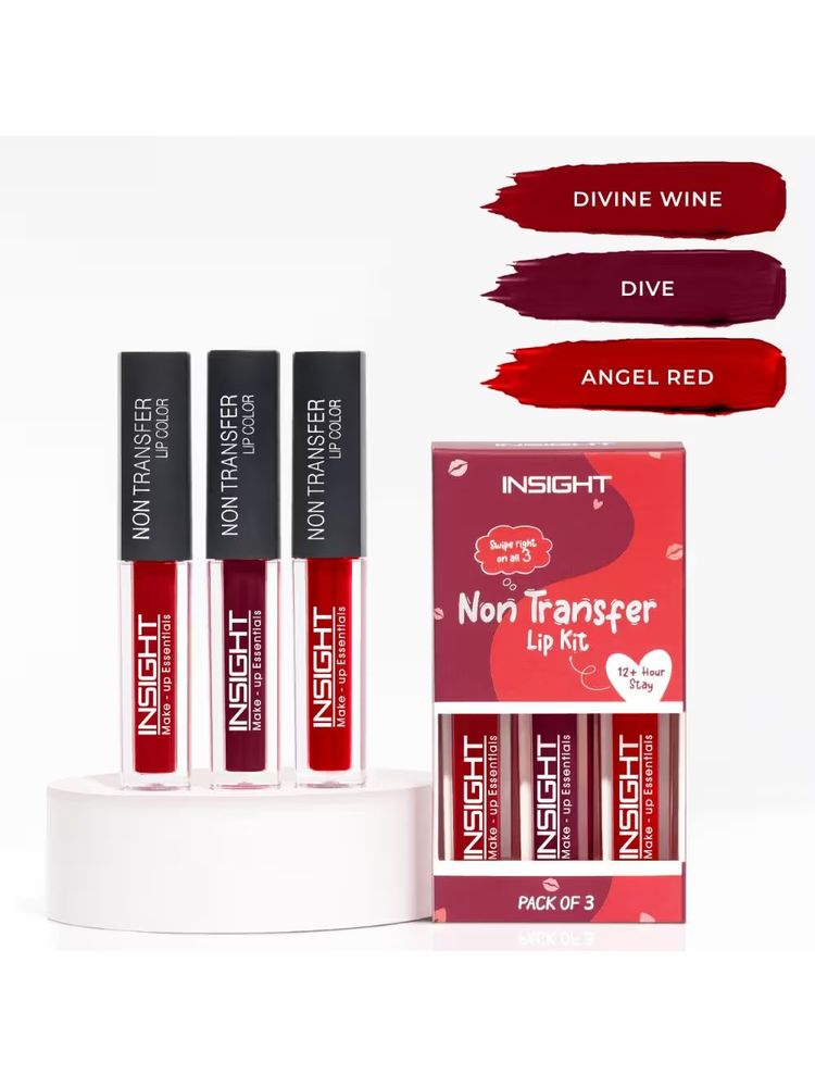 Insight Cosmetics Non Transfer Lip Kit - Pack Of 3-image-31